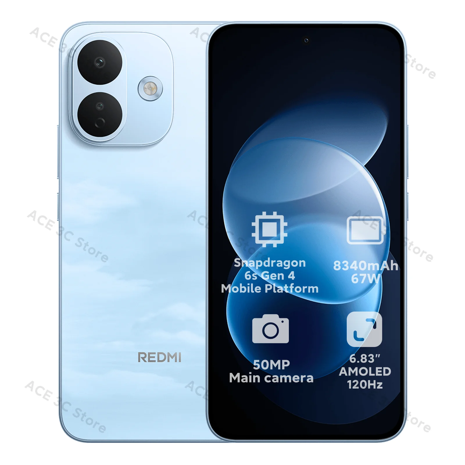 Wereldwijde versie Redmi Note 17 Pro 5G-smartphone, 8340 mAh-batterij, 67 W HyperCharge, 6,83 inch 1,5K AMOLED-scherm, Snapdragon 6s Gen 4, Xiaomi-mobiele telefoon