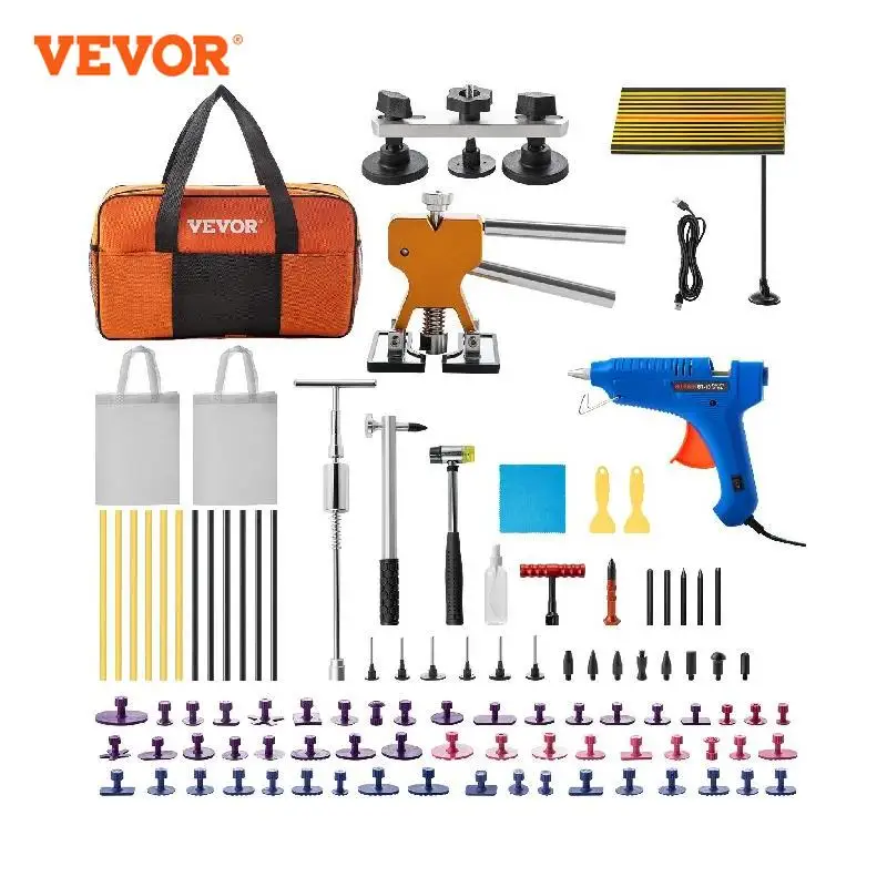 VEVOR 89 Pcs Dent Removal Tools Kit Protective Comprehensive Paintless Usage Application Portable Car Body Repairing Equipment