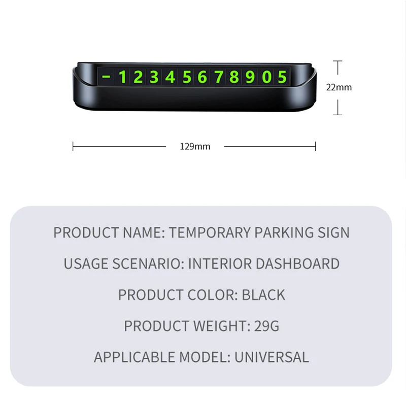 Car Emblem Parking Card Luminous Auto Phone Number Card Plate For Opel Insignia Astra Antara Meriva Zafira H G Corsa Accessories