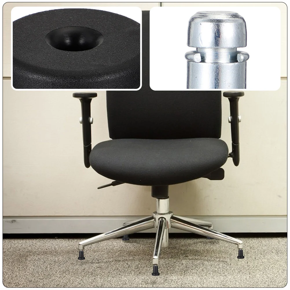 

7Pcs Chair Foot Pads Anti-Slip Plug-in Wheel Casters Frosted Office Chair Furniture Replacement Fixed Feet Desk Fixed Feet