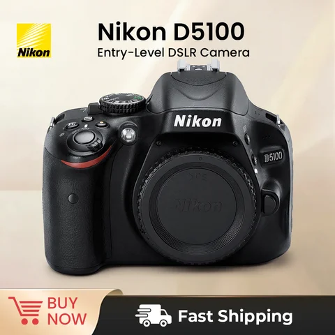Nikon D5100 16.2 MP DSLR Camera  optional  AF-S Nikkor DX 18-55mm f/3.5-5.6 G VR Lens