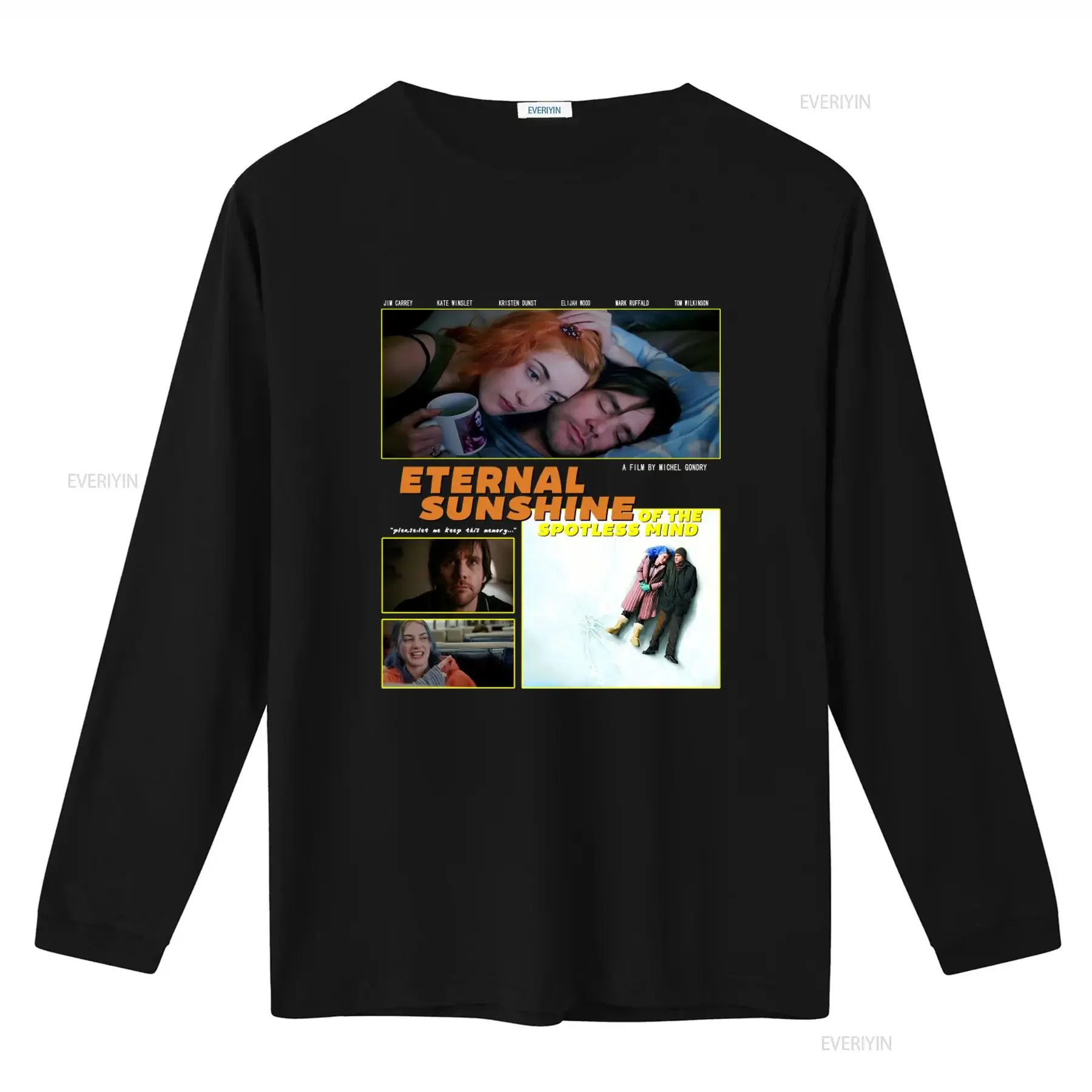 Eternal Sunshine of the Spotless Mind Movie T Shirt Vintage Retro Romantic Lovers Style Washed Oversized vintage Washed fashion