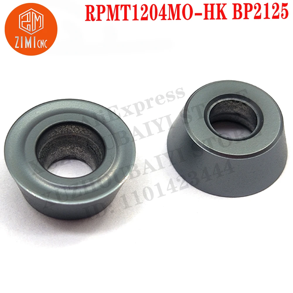 RPMT1204MO-HK BP2125 ار بي ام تي 1204 مو إدراجات كربيد أدوات إدراج الطحن أدوات CNC أدوات مخرطة معدنية إدراج قطع الطحن المستديرة