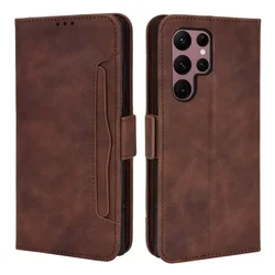 Luxury Case for Samsung Galaxy S26 Ultra S25 Edge S24 FE 5G Flip Cover Leather Card Wallet Etui Samsung S 26 25 Plus Book Funda