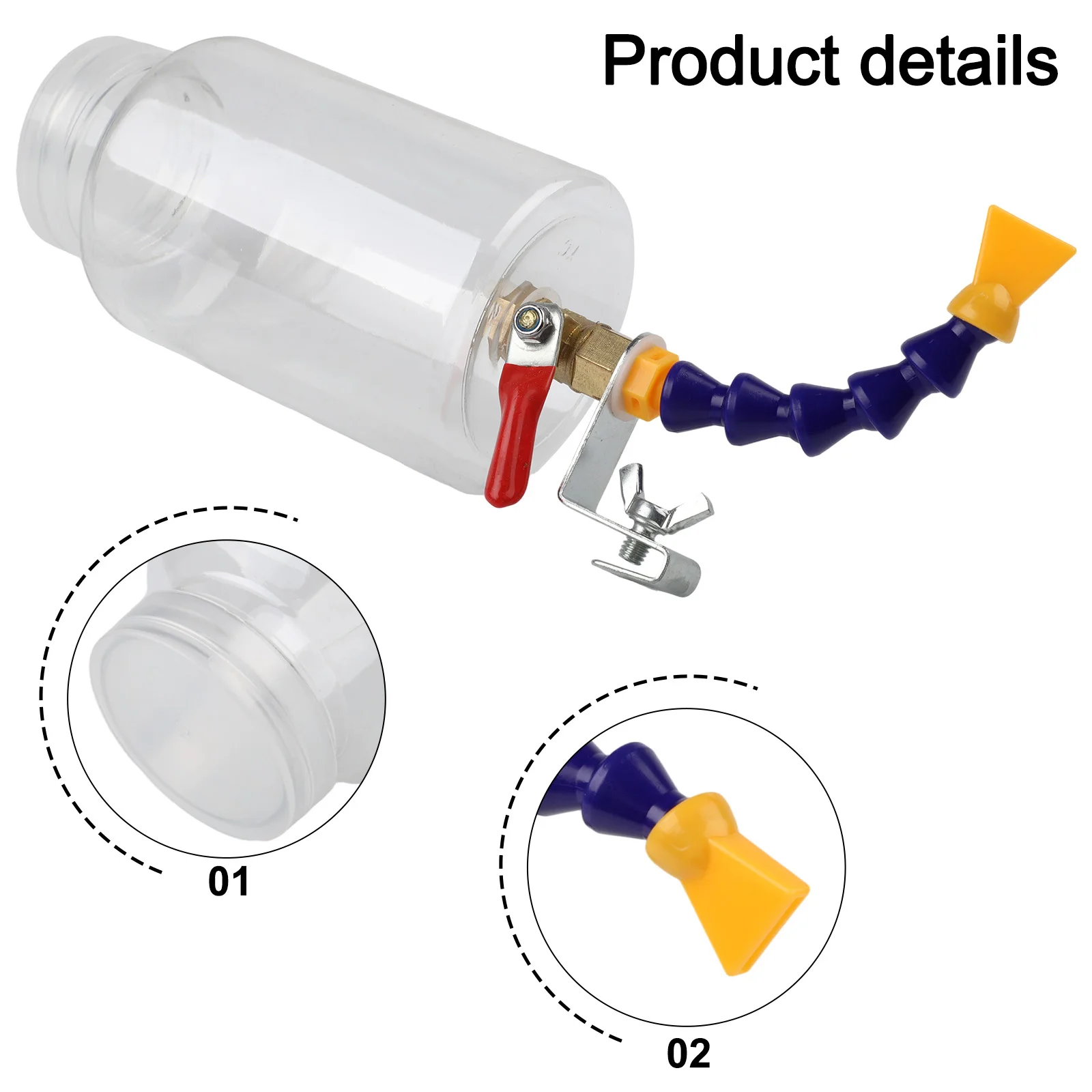 Replacement Water Sprayer Nozzle 500ml Air Tool Accessories Dust Remover For Marble Tile Parts Water Filling Device