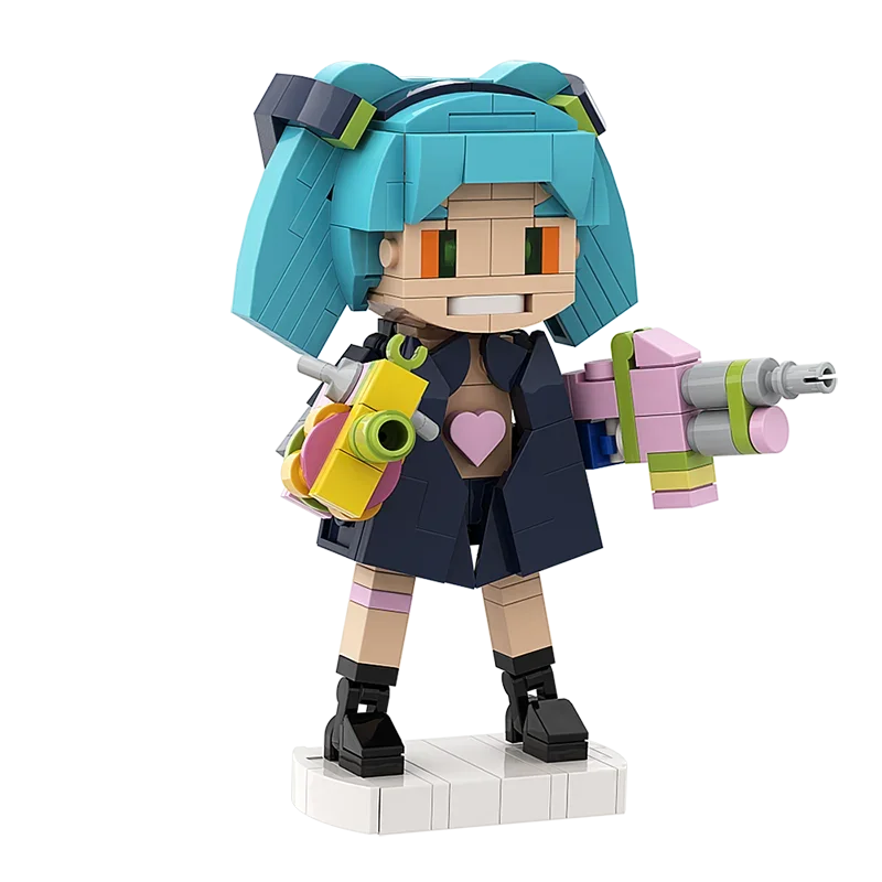 

Mini Building Blocks Kit Cartoon Figures Cyberpunk edge walker Bricksheadz Collection Bricks Model Assemble Juguetes Kids Toys