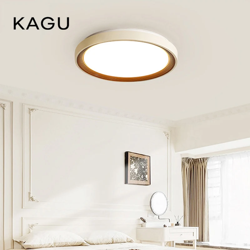 

Nordic Modern LED Ceiling Light - Dimmable 50cm Round Flush Mount For Bedroom Living Room Indoor Home Lighting Fixture