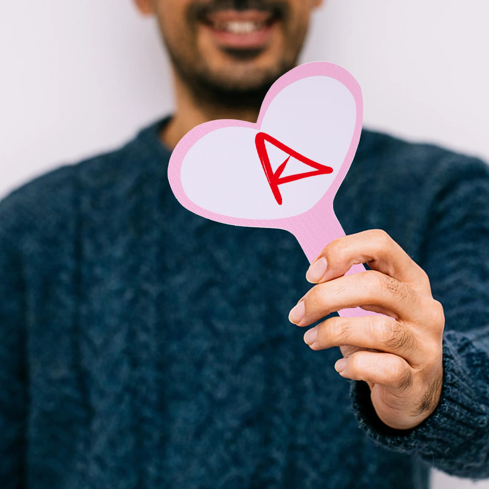 2 قطعة مجاذيف مسح جاف فارغة رغوة السبورة البيضاء للتصويت على لوحات التسجيل القضاة البسيطة المحمولة قابلة لإعادة الاستخدام مزادات لوحة النتائج #2