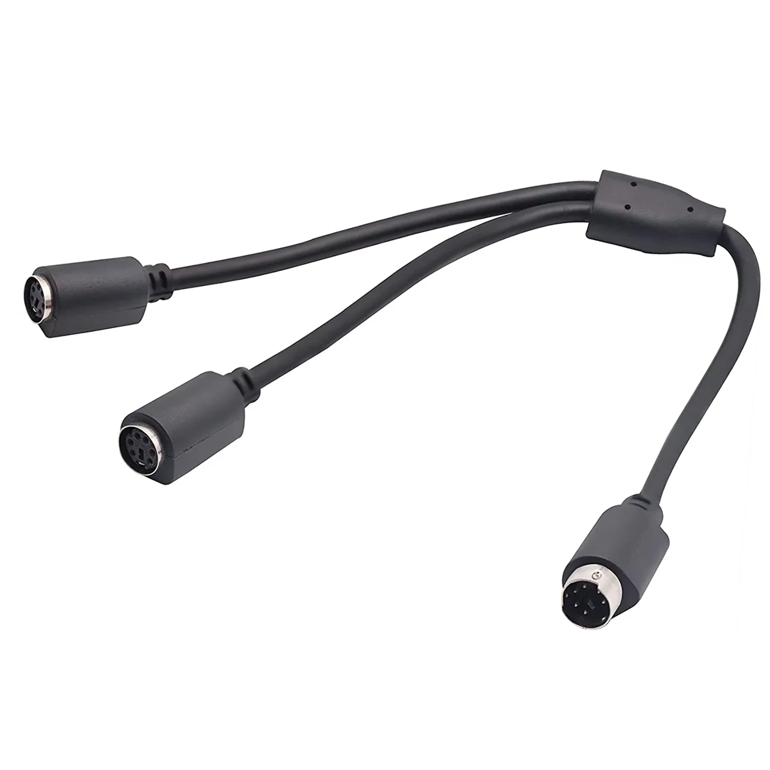 PS 2 Bộ Chia 6 Pin Mini Din Nam Cắm 2 X Nữ Ổ Cắm Cáp Chuột/Bàn Phím Chia Cổng dây Cáp-PS/1 (M) sang PS/2 (F) 30Cm