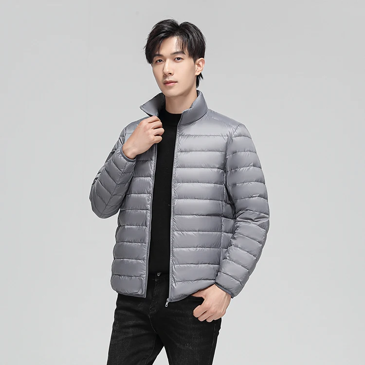 Light Warm Wholesale Outdoor Ultra Light Short Windproof Men's Down Jacket For Winter