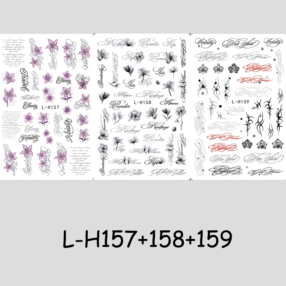 2/3 Stück Punk-Stil Englische Buchstaben Nagelaufkleber Gotische Künstlerische Beschriftung Nagelcharms Y2K Metallische Retro-Buchstaben Nageldekoration