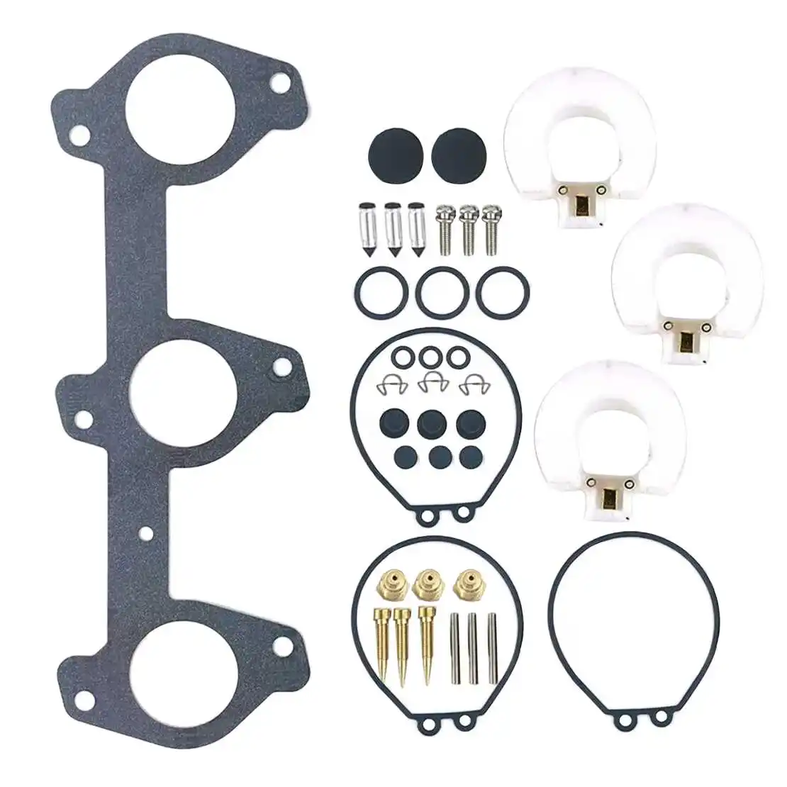 Kit de reparo para reconstrução de carburador de barco marinho, adequado para motor de popa Yamaha de 2 tempos 60HP 70HP 6H3-W0093-03 6H3-W0093-00