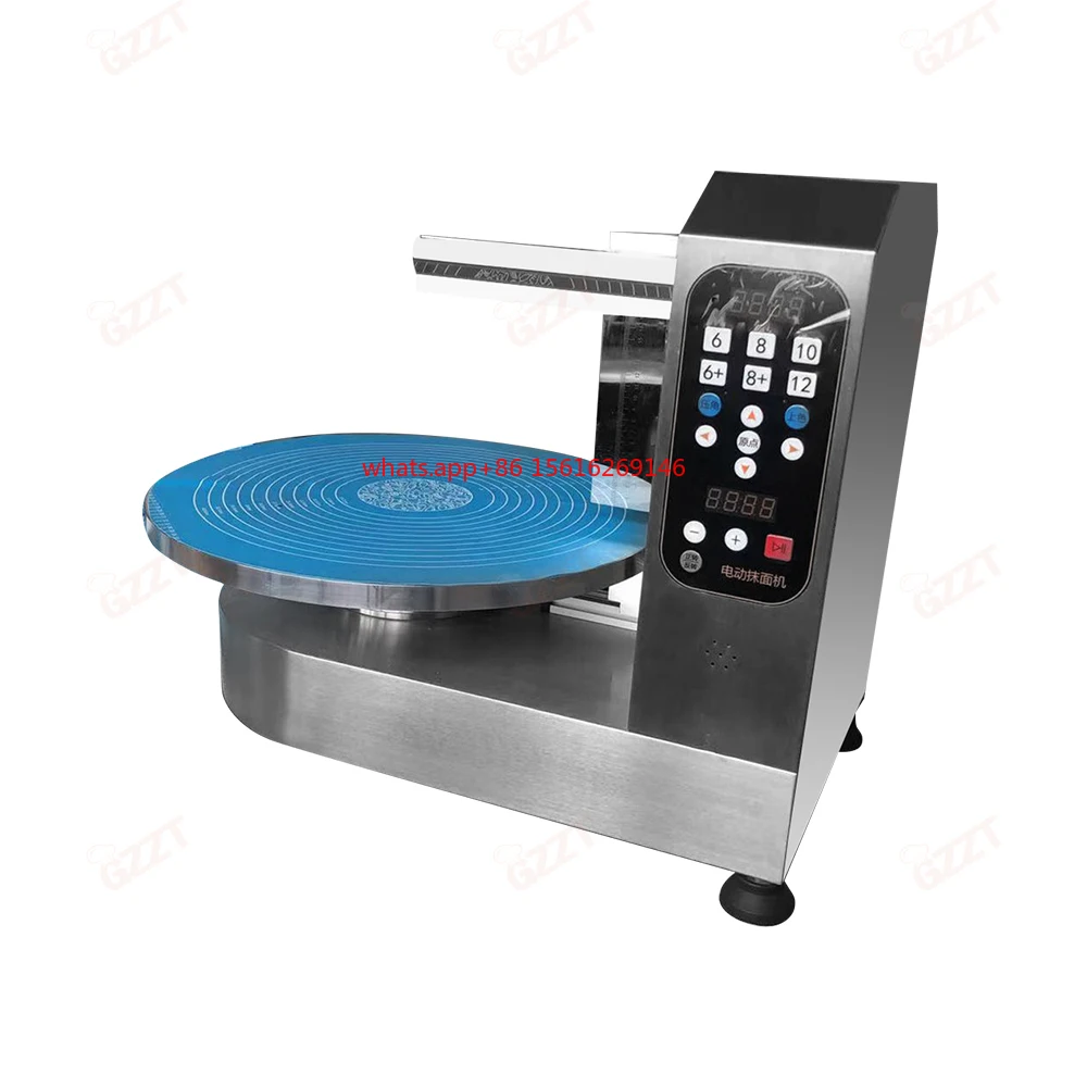 

50cm Large Turntable Automatic Commercial Cake Plastering Cream Coating Filling Frosting Spreading Cake Icing Decorating Machine
