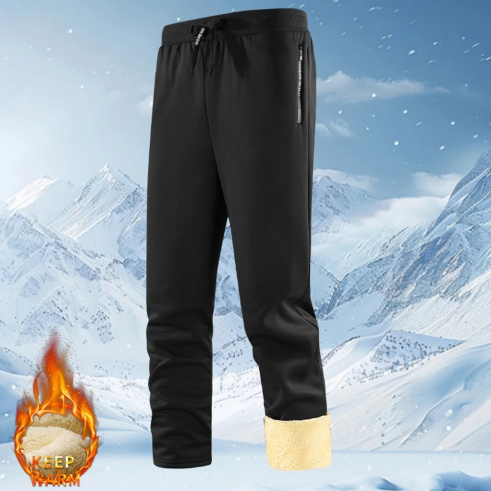 

Зимние брюки для бега, ветрозащитные кашемировые утепленные флисовые спортивные штаны, мужские джоггеры, хлопковые теплые брюки, мужские водонепроницаемые термоштаны