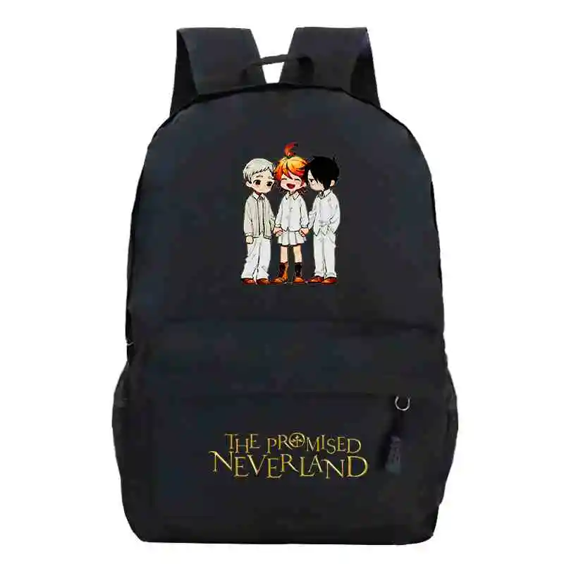 The Promised Neverland School Backpack Norman Emma Printing Women Backpacks Boys Girls School Bags Laptop Rucksack Travel Bag