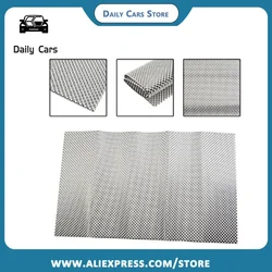 Embossed Aluminum Heat Shield 300mm X 500mm Turbo Manifold Exhausts Electrical Direct Replacement Car Accessories