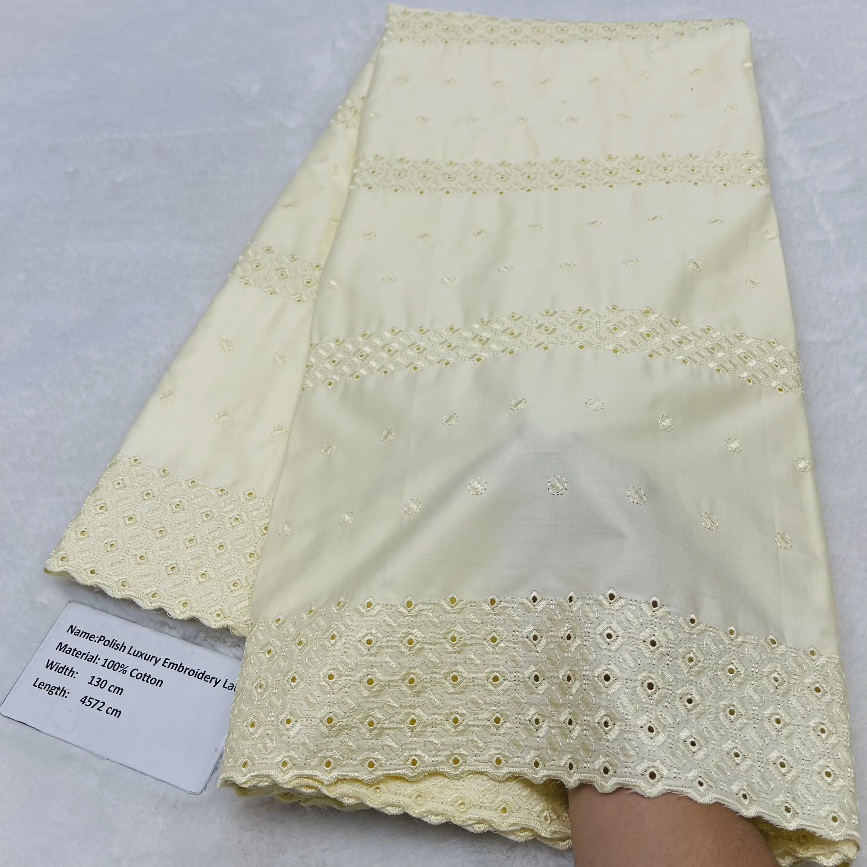 

Элитная 100% хлопковая кружевная ткань 2026 года: Хит продаж! Швейцарское кружево для африканских, нигерийских, французских свадеб, вечеринок и пошива платьев для невест.