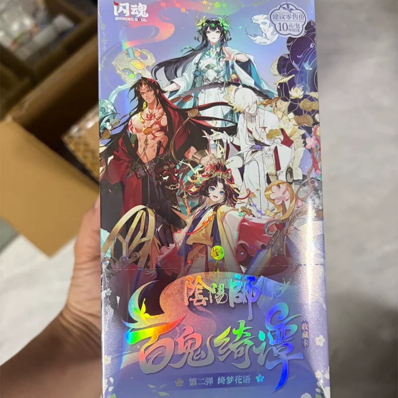 SHINING SOUL Onmyoji Card Dreamy Flower Whispers Anime Trading Cards Vol.2 Hyakki Kitan Sealed Set Birthday Gifts for Man Woman