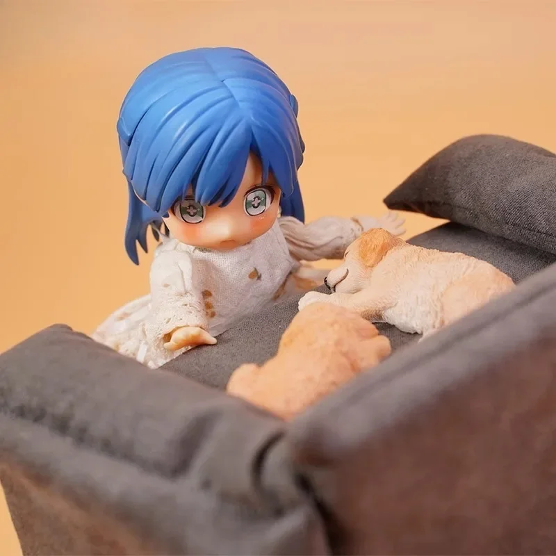 JXK キュートなシミュレーション樹脂製小型ゴールデンレトリバー、ハスキー、ラブラドールの子犬モデル、ミニチュアおもちゃ、装飾品、動物の彫刻