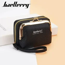 2024 New Women's PU Leather Mini Women's Wallet Wrist Strap Short Zero Wallet Coin Clip Bag Multi Card Card Bag Money Clip