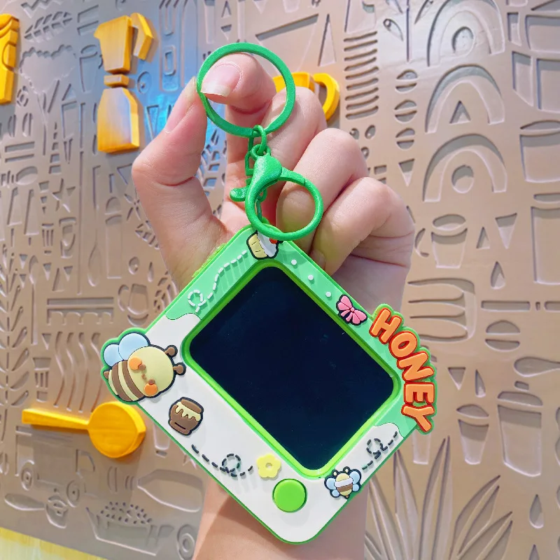 Creative Mini Graffiti Board Keychain Bag Pendant Cute Couple Car Key Chain Pendant Can Draw And Paint Board Children Toys Gifts
