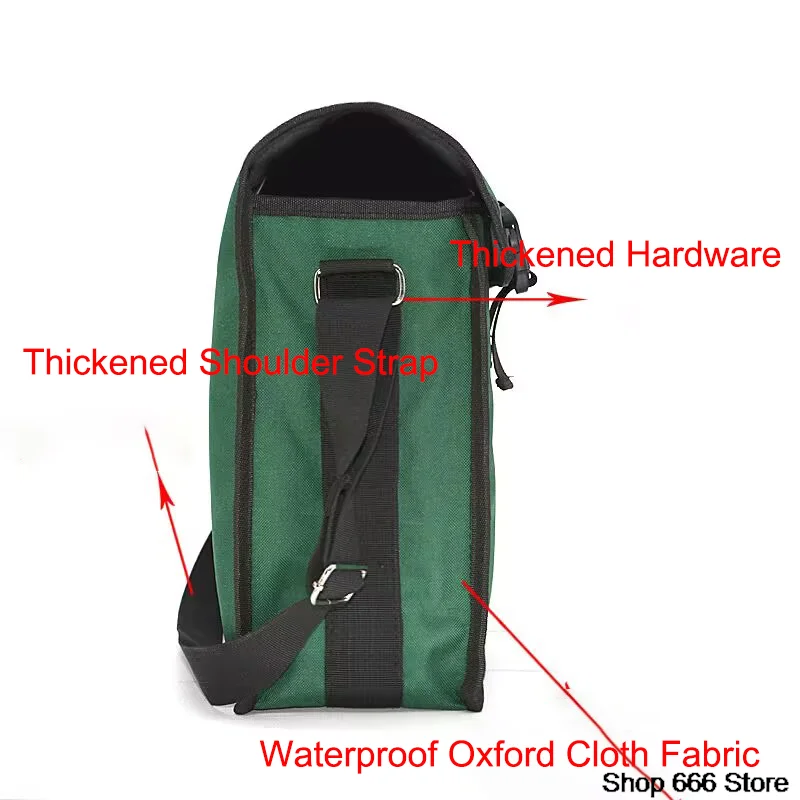 1 Pc Tool Storage Bag Oxford Cloth Thicken Crossbody Bag For Hardware Holder Electrician Repairing Tool Organizer Package