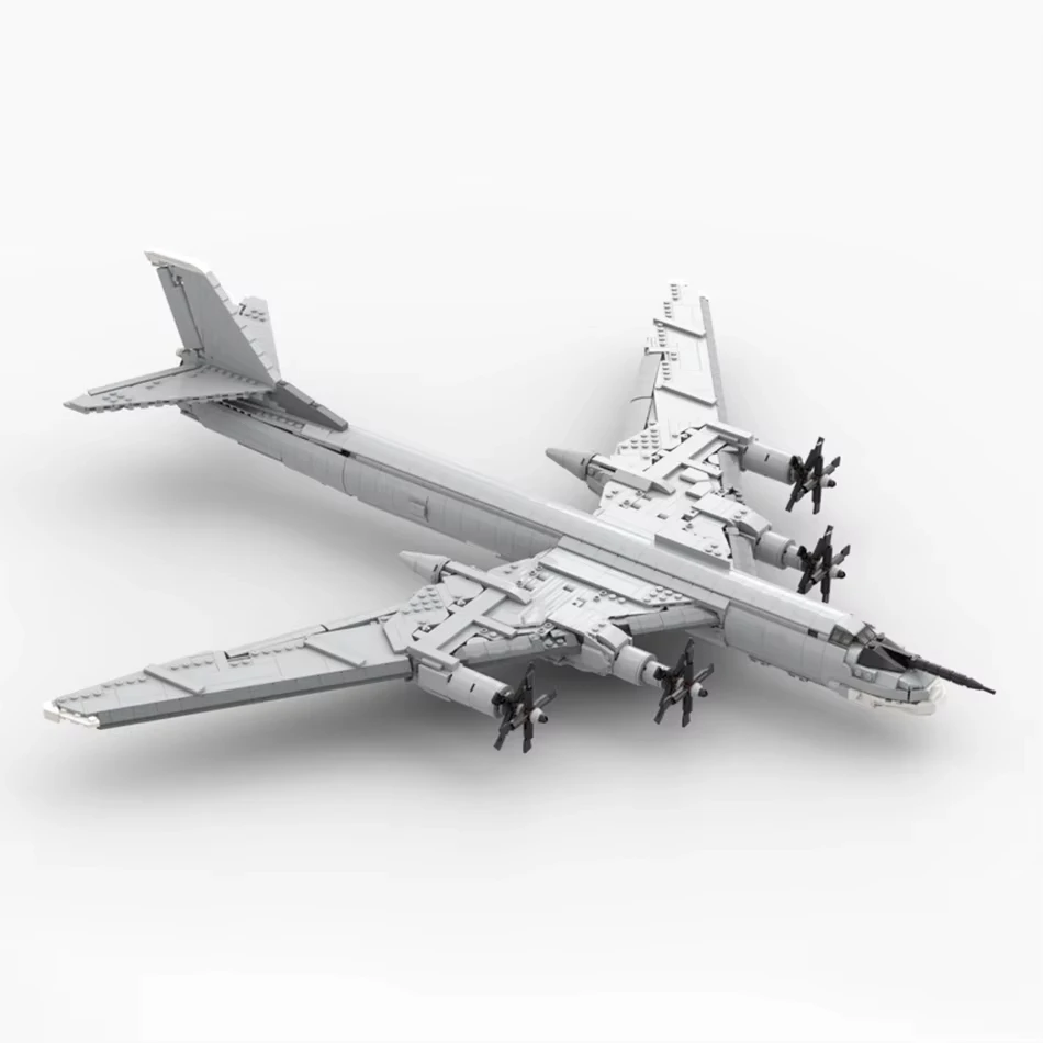 2437 piezas MOC Tupolev TU-95 oso avión de combate modelo DIY montaje juguete de bloques de construcción regalo de cumpleaños para niños