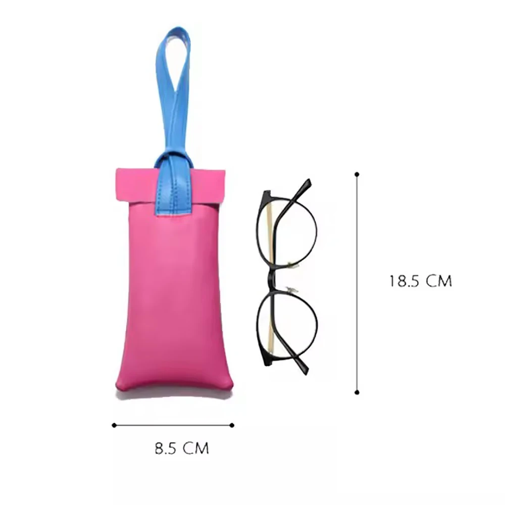 12/20pcs New Custom Logo Optical Eyewear Storage Case Soft PU Leather Eyeglasses Pouch Sunglasses Jewelry Keychina Packaging Bag