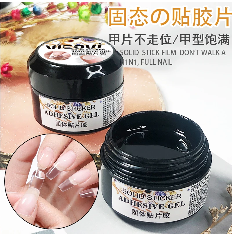 5ml feste falsche Nagels pitzen Gel nicht fließend transparent klar klebend Strass Patch Gel spitzen Nagel verlängerung Bond UV Nagel kleber &
