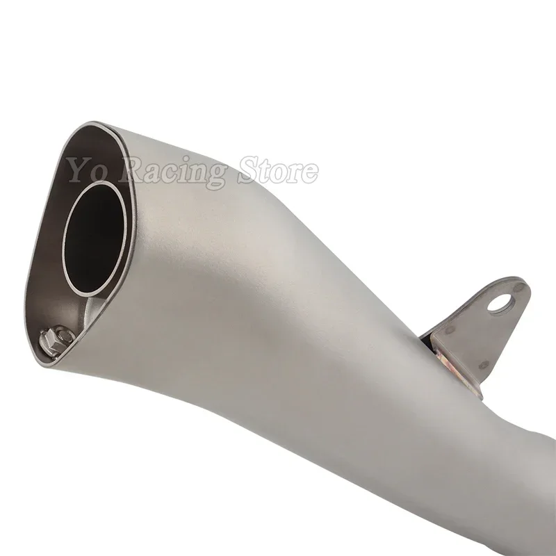 

/Slip On Motorcycle Exhaust Escape Modified Middle Link Pipe Moto Muffler DB Killer For Yamaha R25 R3 MT-25 MT-03 YZF-25 YZF-03