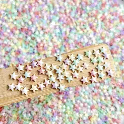 Mini Solid Color Star Resin Nail Art Decorations Cute Luminous Minimalist Pentagram Resin Nail Charms DIY Nails Earring Designs
