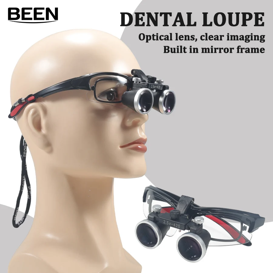 

Dental Loupes Medical Magnifier, Binocular Magnifying Glass for Dentist, Surgical Loupes,Detachable Eyeglass Frame, New