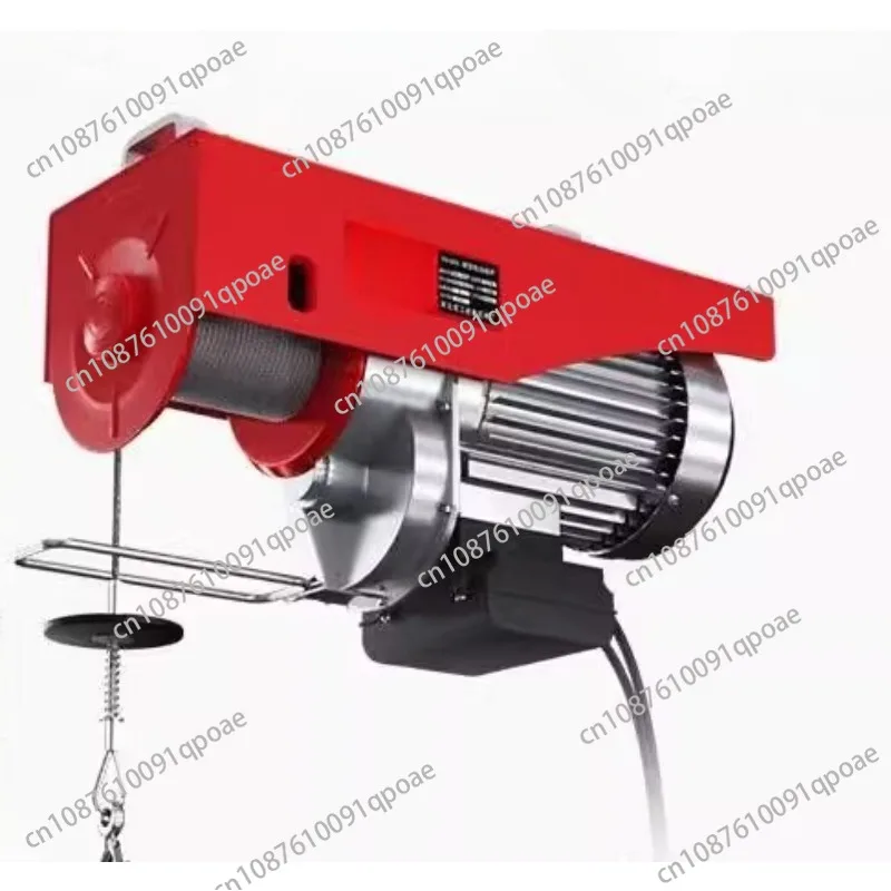 A300 Household Miniature Electric Hoist Crane 220V/650W, Portable Remote Control Jack With Wire Flat