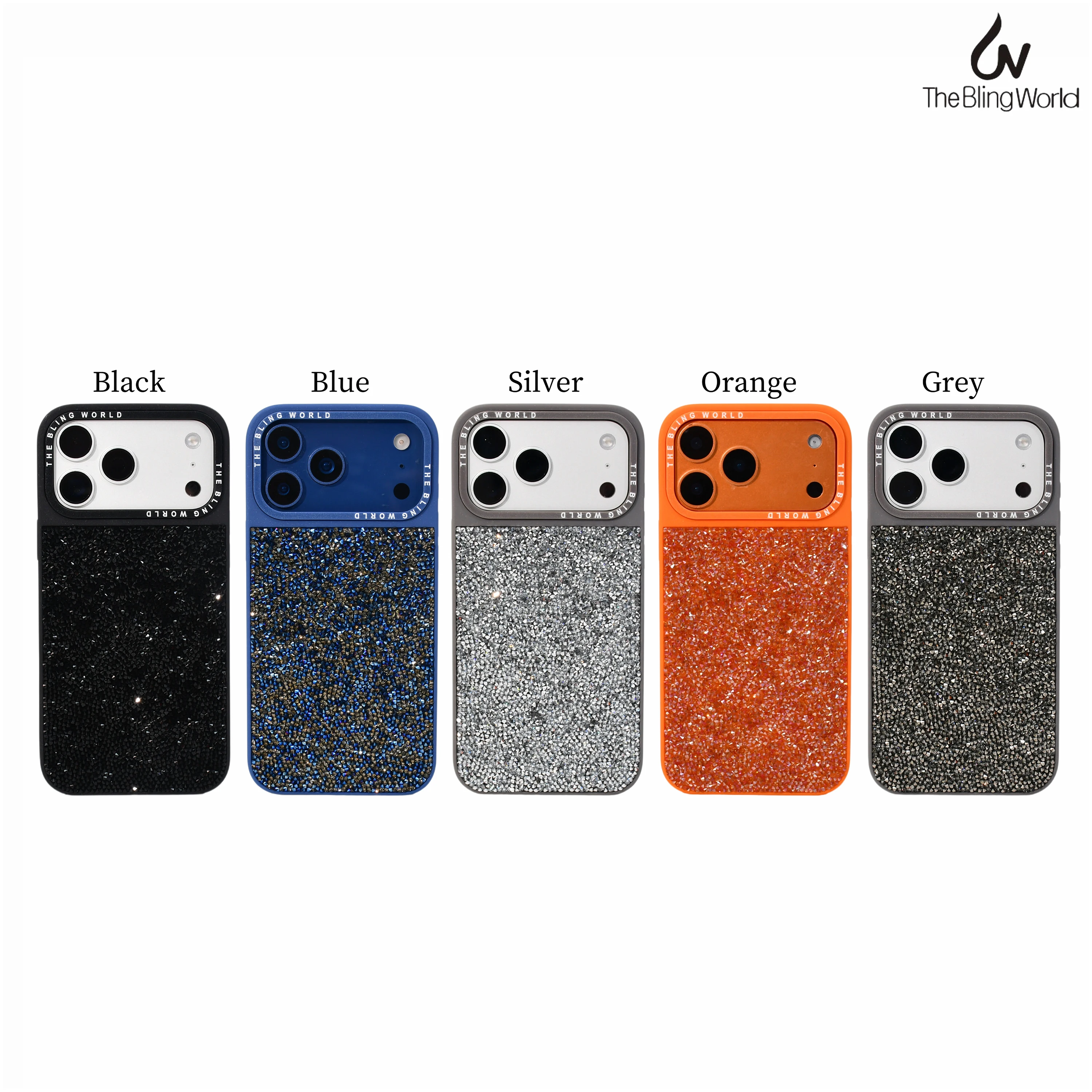 

Luxury Crystal Rhinestone Case For iPhone 17 Pro Max 17 Pro Shiny Diamond Shockproof TPU Protective Cover With Camera Button