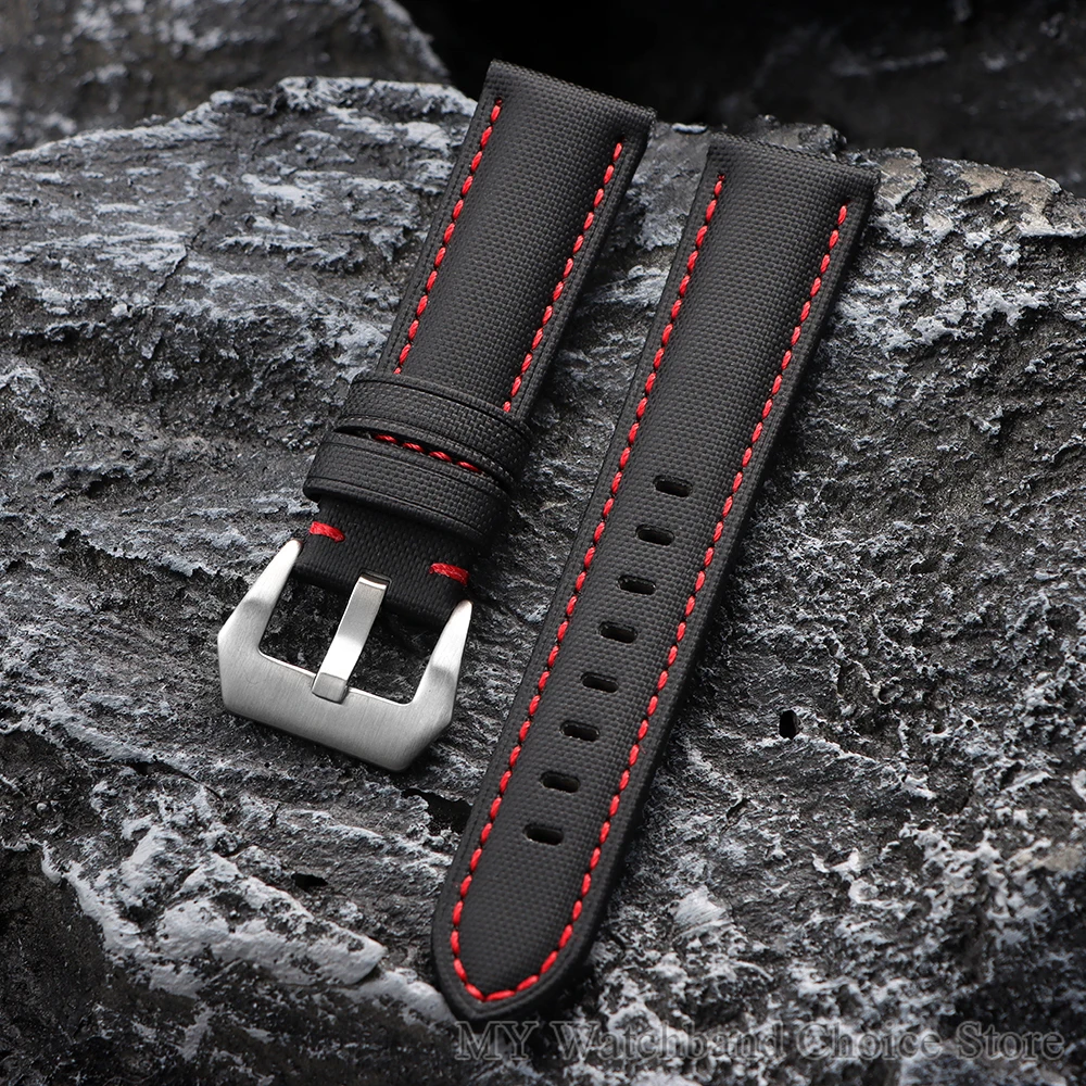 20mm 22mm 24mm 26mm Segeltuch Nylon Uhrenarmband für Omega für Seiko Canvas Ersatzarmband Uhrenzubehör für Panerai