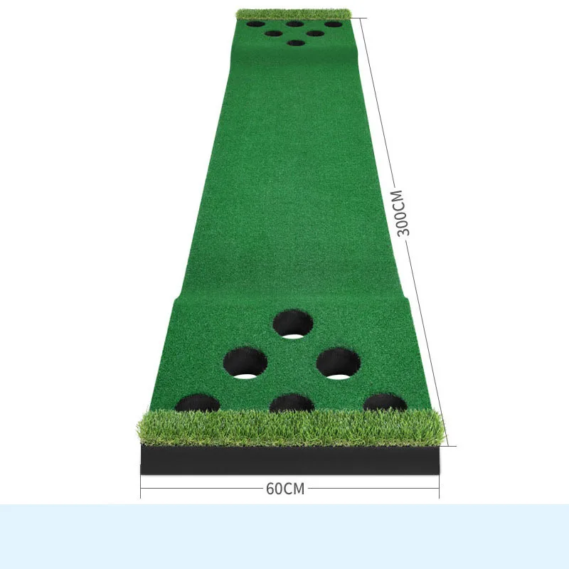 Indoor golf putting green, multi-hole training, golf practitioner office/home