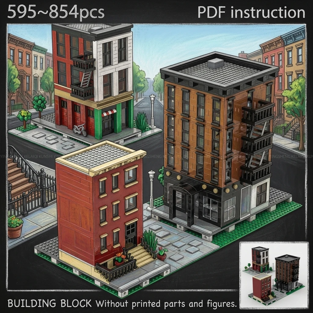 โมดูลาร์ สตรีท วิว ไดโอรามา ชุ - Lego Set City บทวิจารณ์และราคา