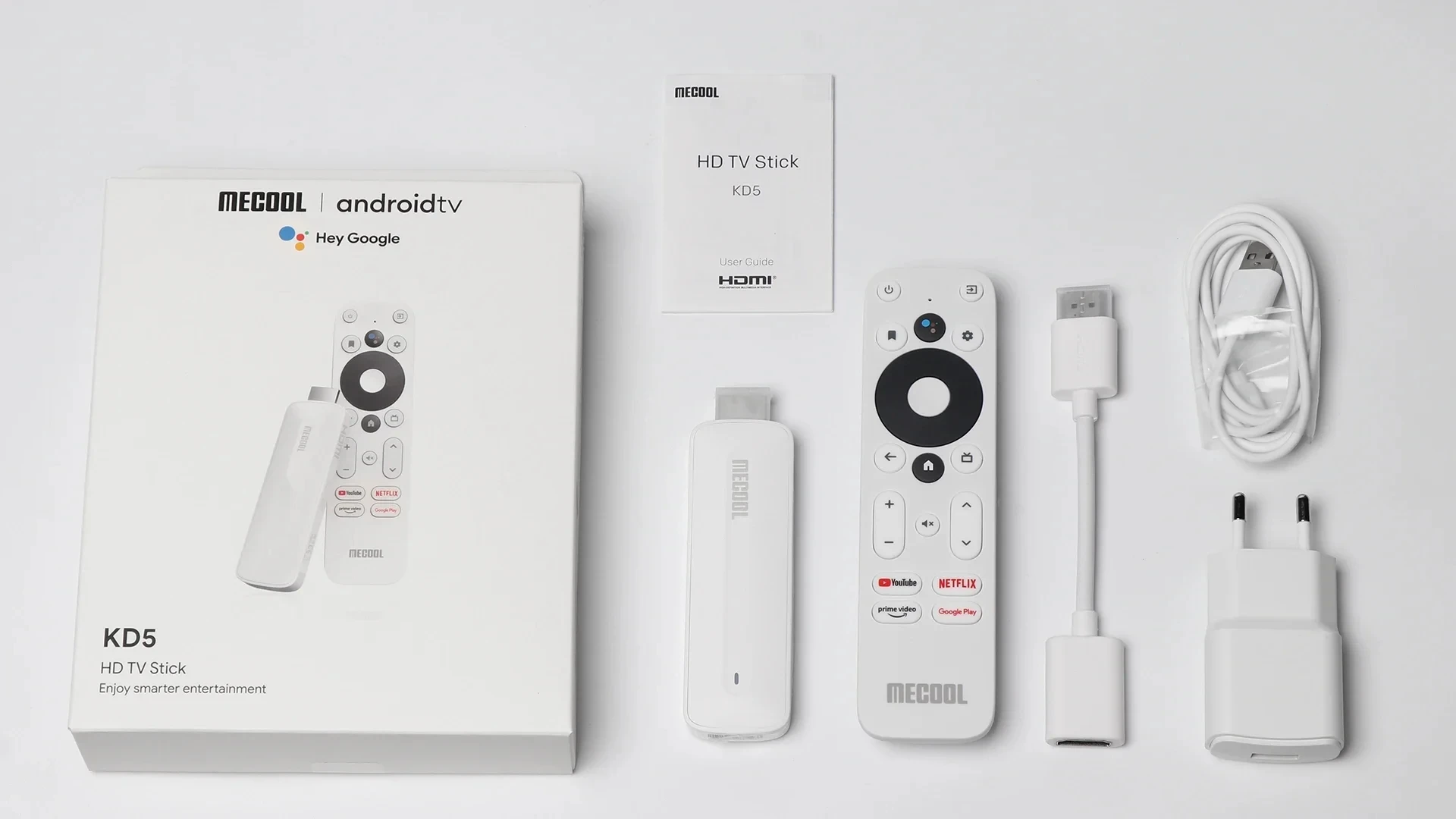 جهاز استقبال للتليفزيون Mecool KD5 بسعة 1 جيجابايت و8 جيجابايت Amlogic S805X2 Androidt 11 TV Box Gogle Netfl1x معتمد 2.4G&5G Wifi BT