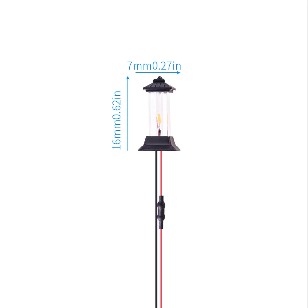 3 sztuk 12V miniaturowa lampa trawa oświetlenie gruntowe Model układ pociągu kolejowego zabawki architektura zestawy do budowania Diy Model Making Diorama