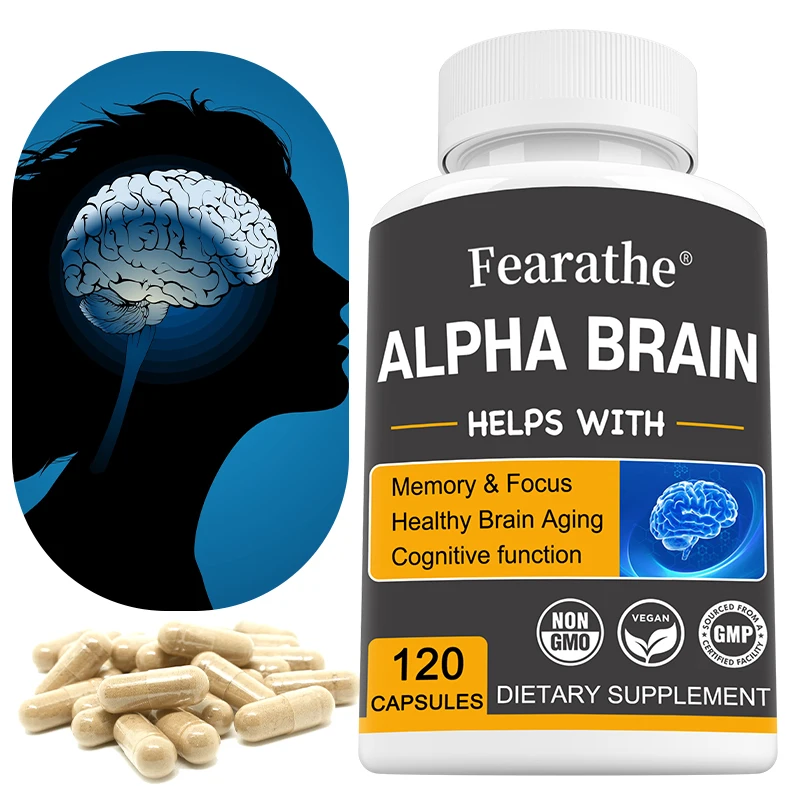 

Brain Health Supplement - Focus, Concentration, Brain & Memory Support, Veggie Caps, Non-GMO
