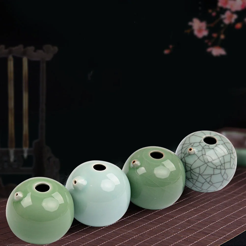 

Ceramic Ink Droplet Calligraphy Water Dropper Durable Long-Lasting Smooth Round Inkwell Chinese Painting Supply Desktop