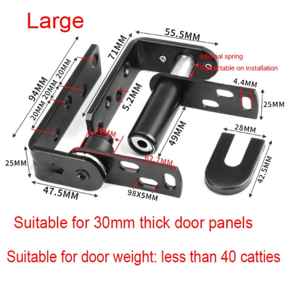 304 stainless steel World Axis Hinge Double Opening Heaven and Earth Bidirectional Door Hinge Two Way Half Height Door Hinge