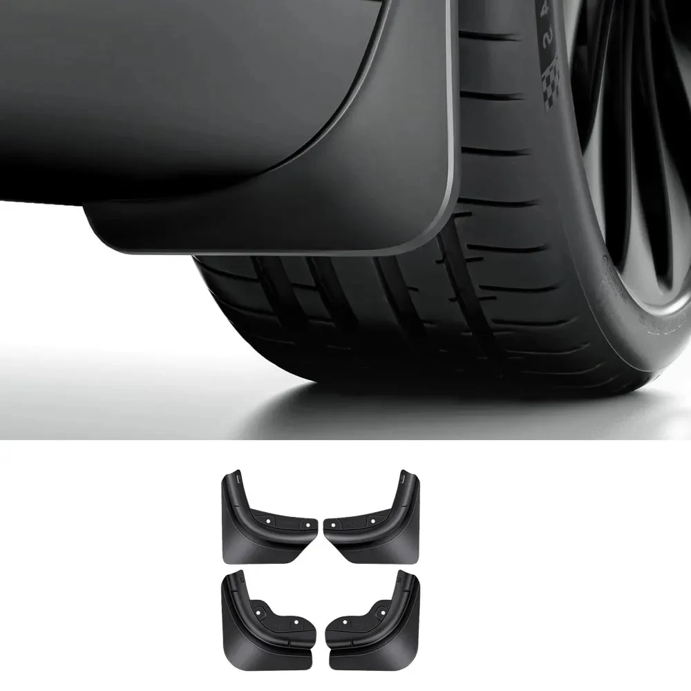 For 2025 2026 Tesla Model Y Model 3 Accessories Mud Flaps Protect Paint No Drilling Required All Weather Splash Guard Body Kits
