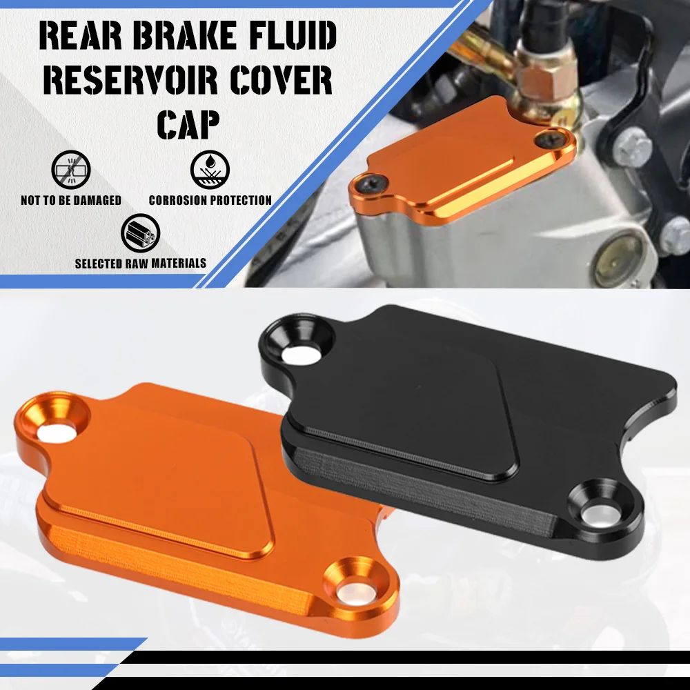 

Motorcycle Accessory CNC Aluminum Rear Brake Fluid Reservoir Cover Cap For 990 ADVENTURE S R 950 SUPER ENDURO SUPERMOTO 990SMT