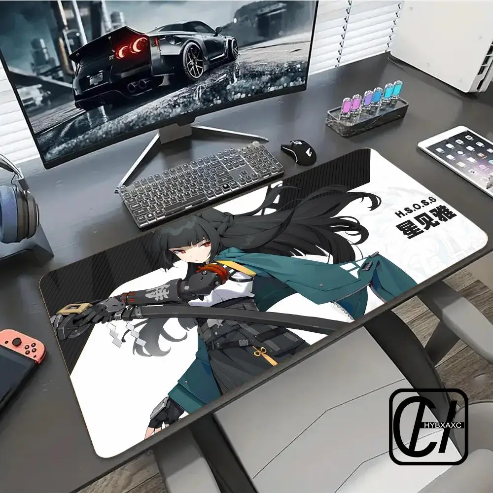 

Hot Game Zenless Zone Zero New Mousepad HYB XXC Laptop Non-slip Keyboard Desk Pad XXL Anime Girl Hoshimi Miyabi Rubber Playmat