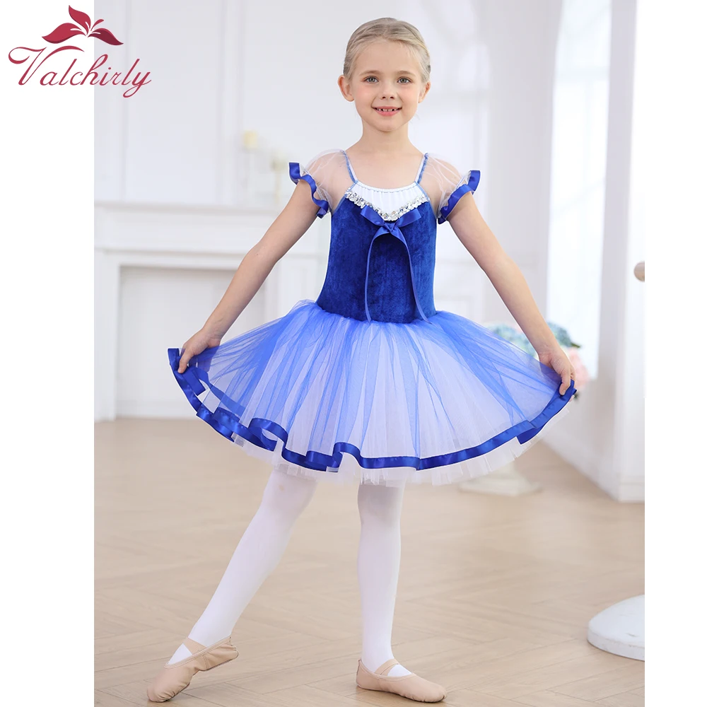 Hot Sale Girls Ballet Costume Tutu Dress Dancing Skirt Bowknot for Perfomance Stage