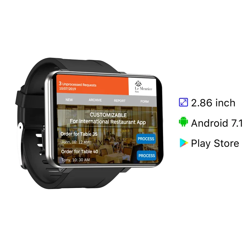 Trending Smart Watch  With Chip Big Face Smart Watch Full Android Smart Watch