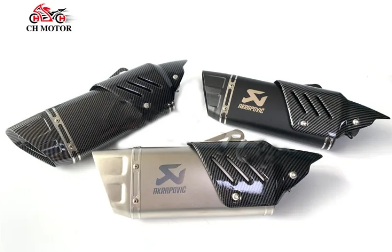 Suitable for motorcycle ninja250 400 Z900 RC R6 modified diagonal four corner exhaust pipe