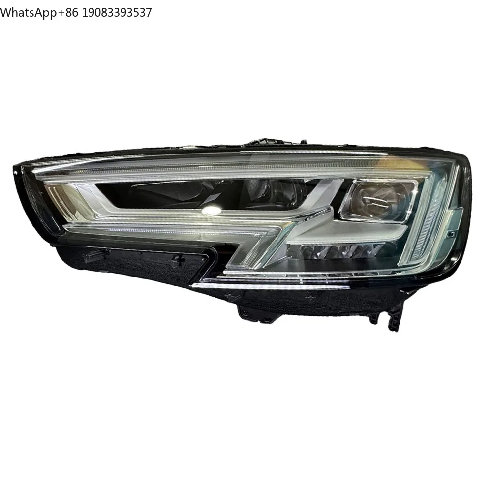 

Replacement for Audi 2017-2019 A4 S4 LED Headlight Assembly with Bulbs Square Projector Front Left Driver Side Headlamp