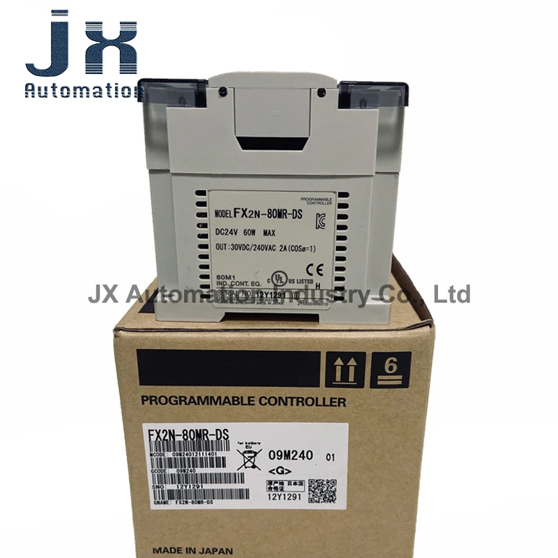 Original FX2N Series Programmable Logic Controller DC24V 60W FX2N-80MR-DS